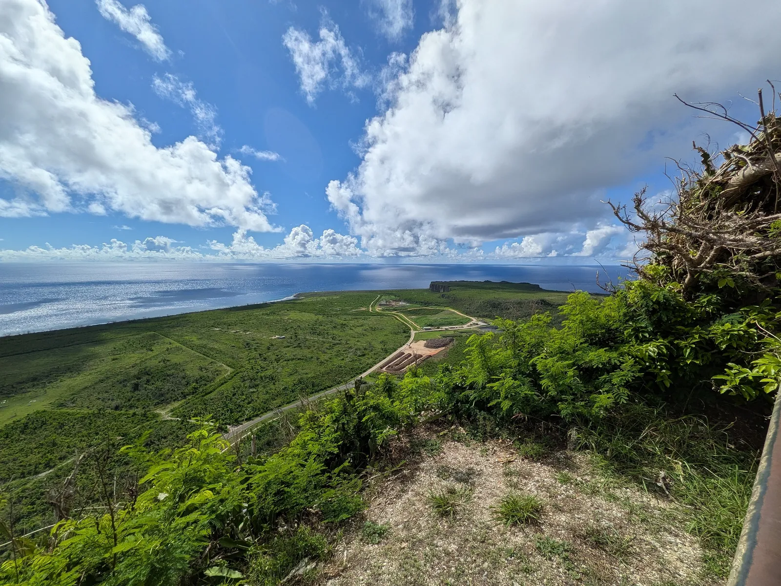 View north from Suicide Cliff across the Marpi coastline toward the Bird Island area